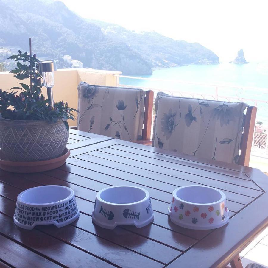 Natalia Apartment B With Panoramic Sea Views Of Agios Gordios Bay Kültér fotó