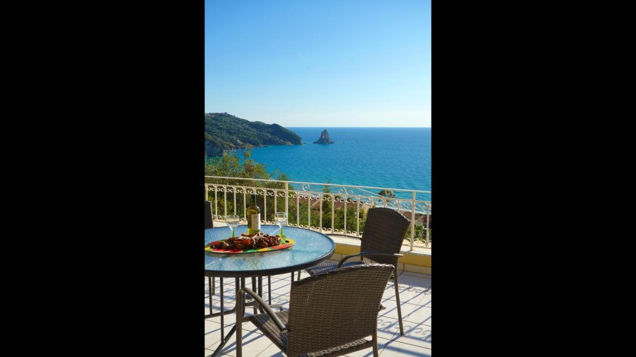 Natalia Apartment B With Panoramic Sea Views Of Agios Gordios Bay Kültér fotó